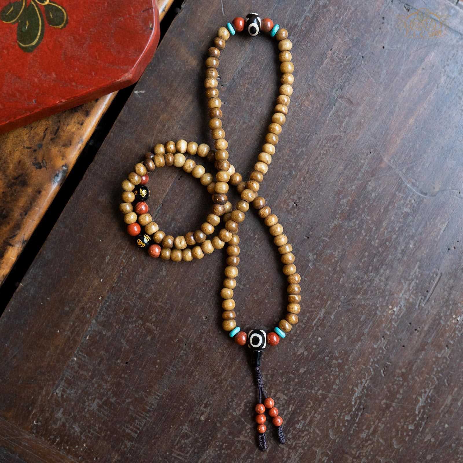 'Eternity' Yak Bone 8mm 108-Bead Traditional Prayer Mala