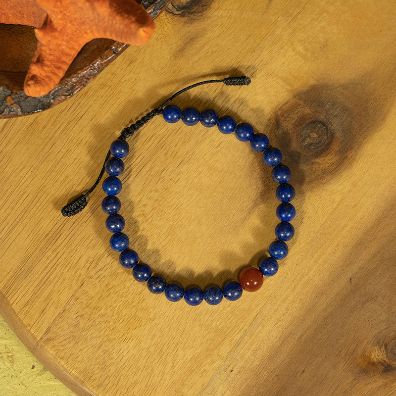 Lapis Lazuli 6 mm Beads Bracelet