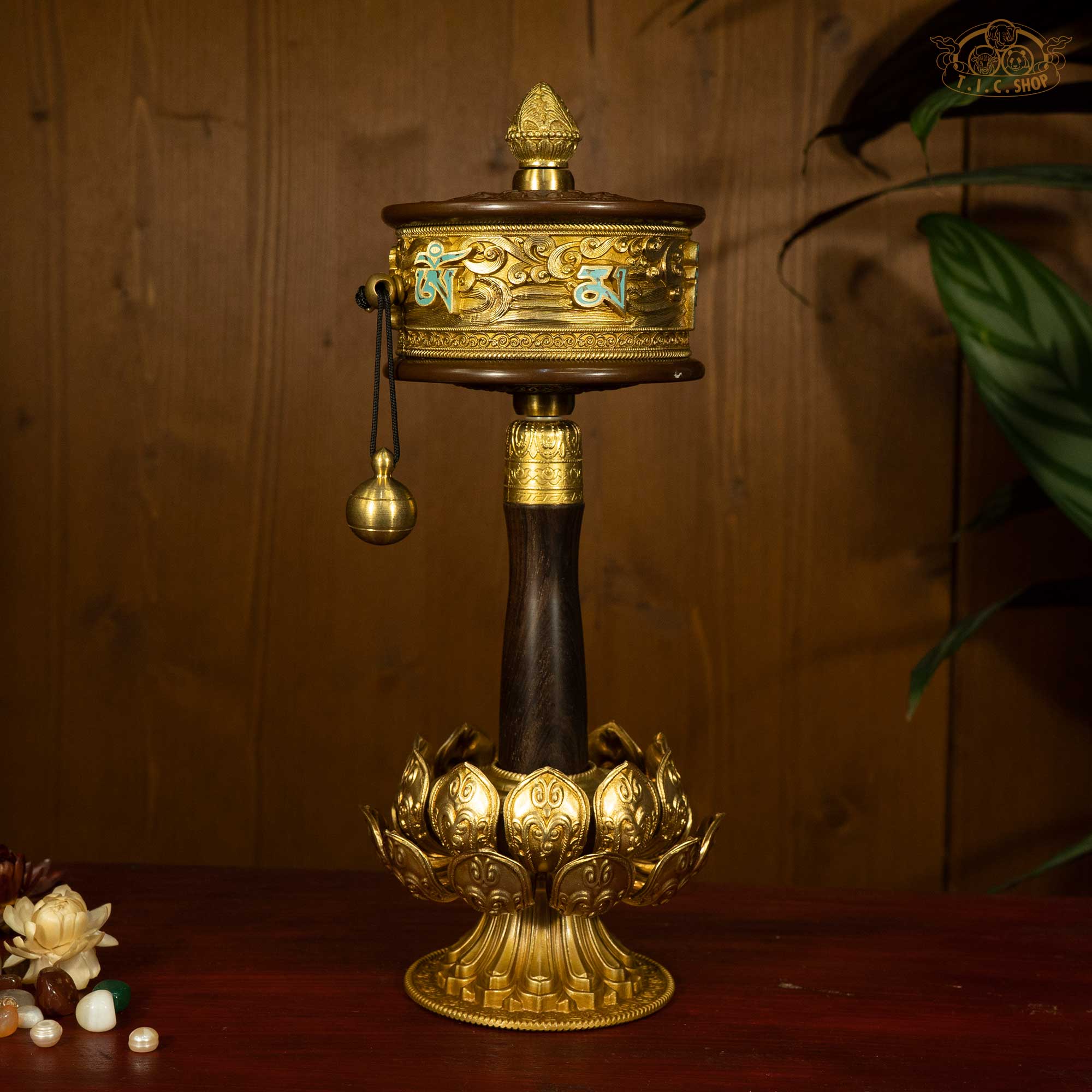 Hand-held Prayer Wheel with Stand