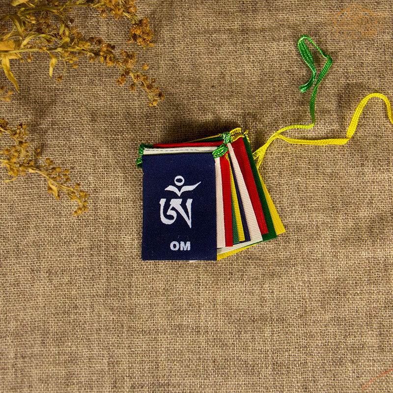 Om Mani Padme Hum Mini Prayer Flags 0.5m