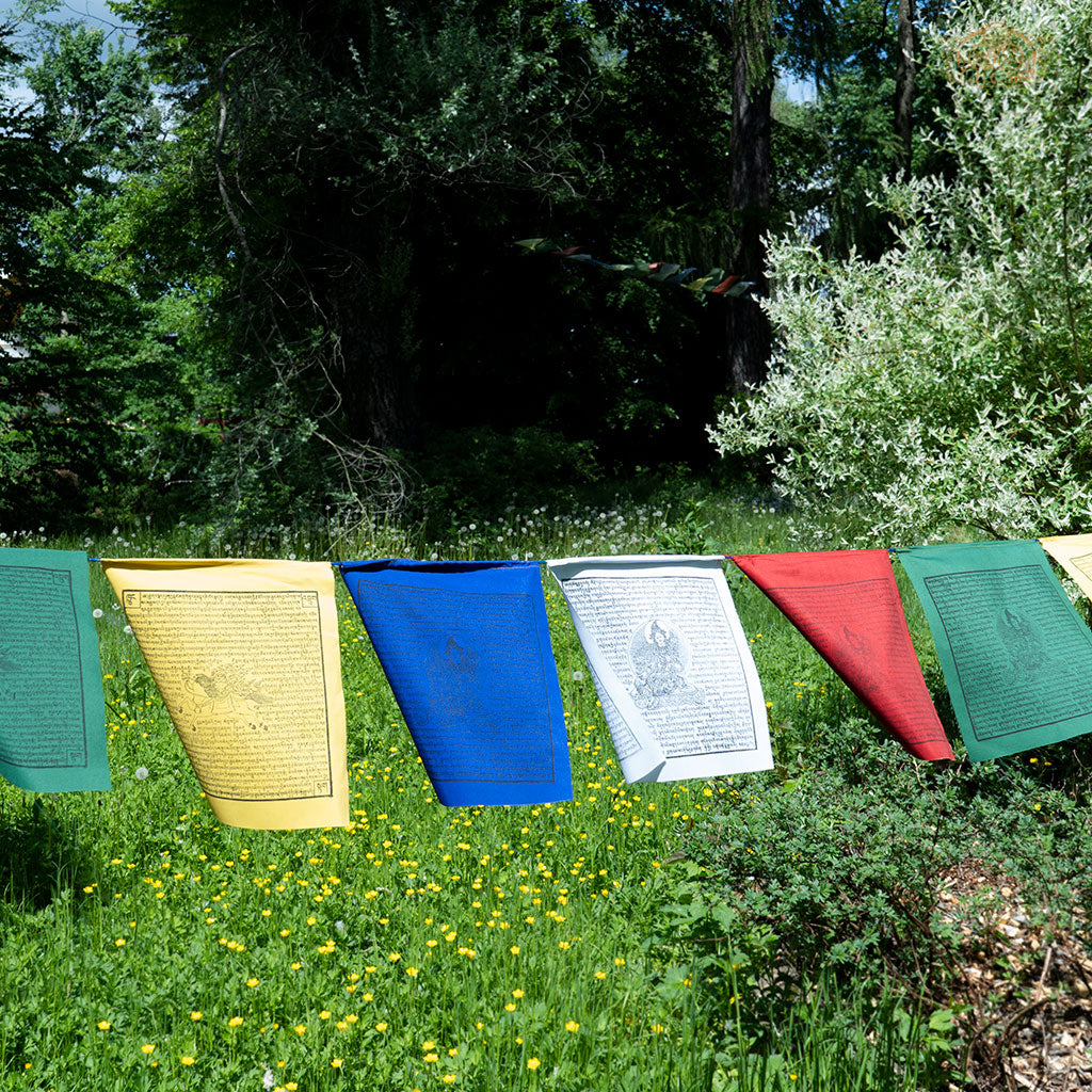 Hand-printed Cotton Tara Prayer Flags 8m