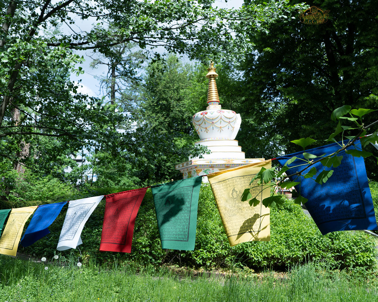 Hand-printed Cotton Tara Prayer Flags 6m