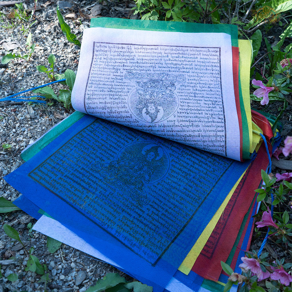Hand-printed Tara Prayer Flags 8m