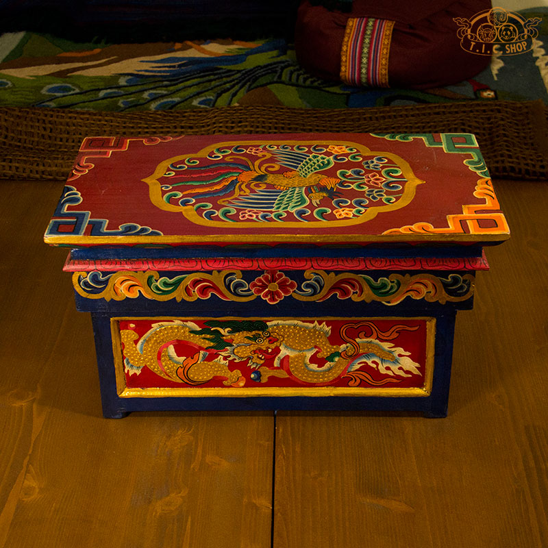 Dragon & Phoenix Tibetan Buddhist Meditation Table