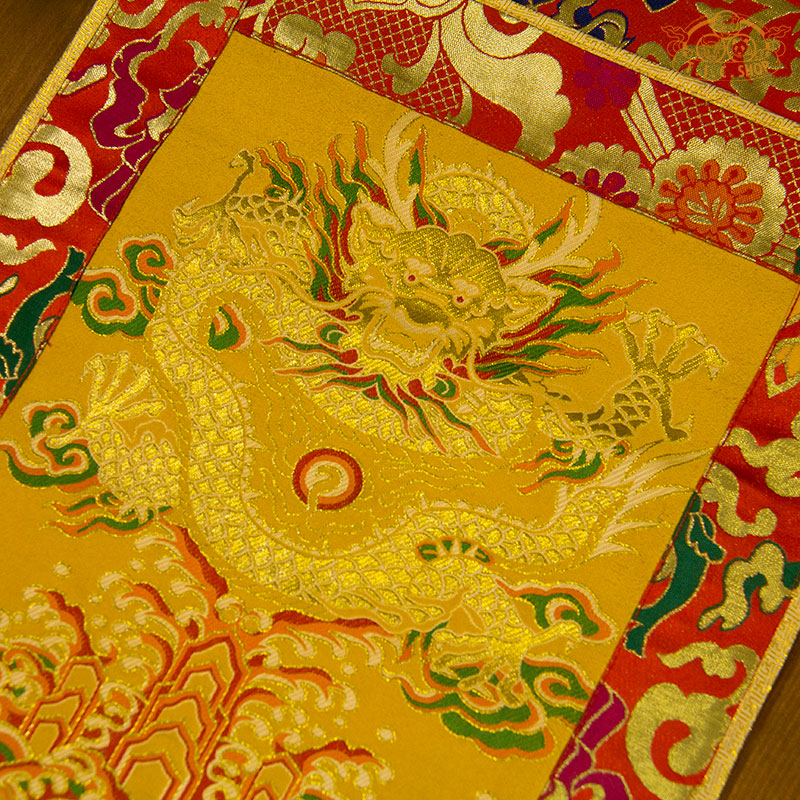 Dragon Embroidery Brocade Tibetan Traditional Wall Decoration