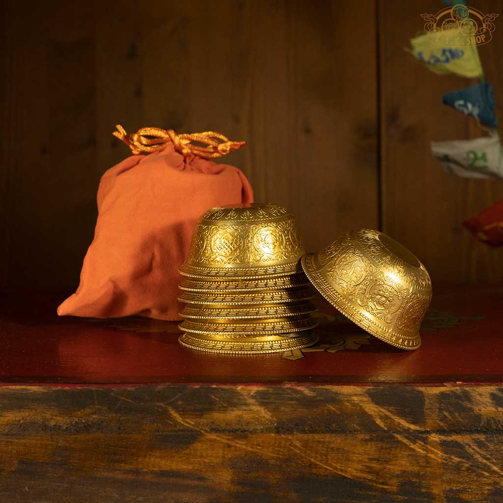 Brass Offering Bowls Set