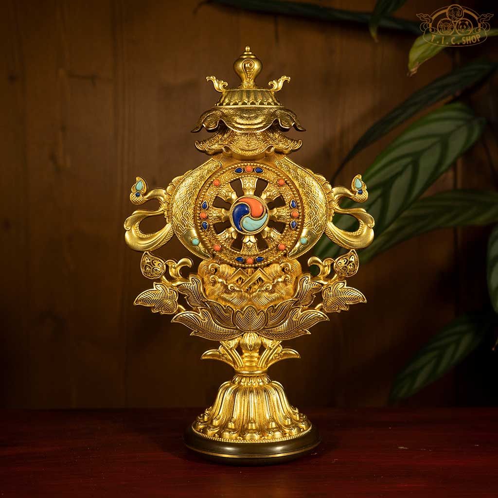 Eight Auspicious Symbols Buddhist Altar Decoration