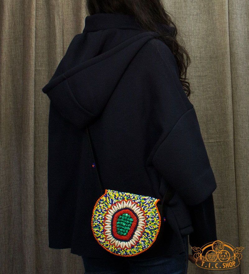 Tibetan Handcrafted Vintage Beaded Crossbody Bag