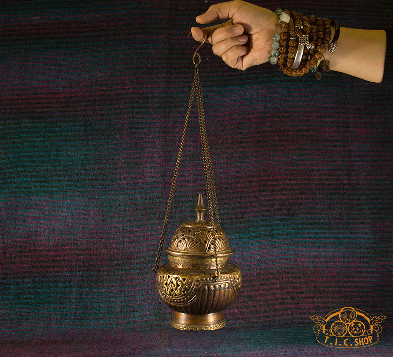 Copper Hanging Incense Burner
