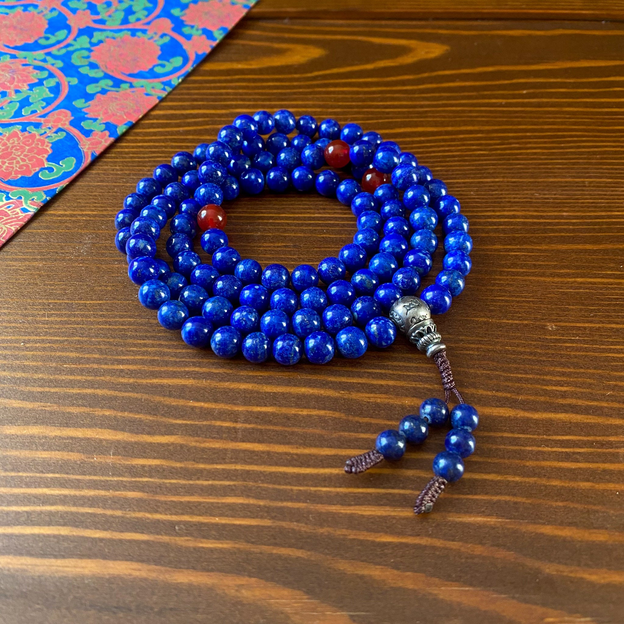 Mala lapis lazuli bracelet - OMYOKI fair trade jewelry