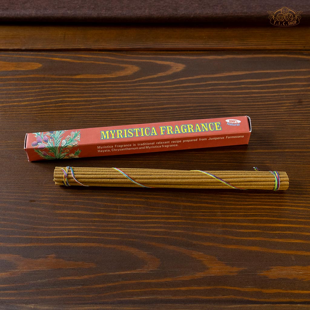 Traditional Tibetan relaxant incense with herbal fragrance, safe for inhalation