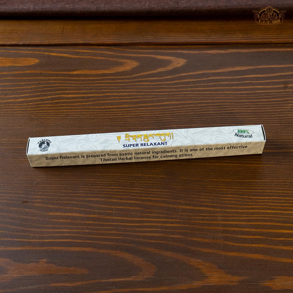 Super Relaxant Tibetan herbal incense sticks for stress relief and calming. Non-narcotic natural incense sticks, chemical-free and eco-friendly