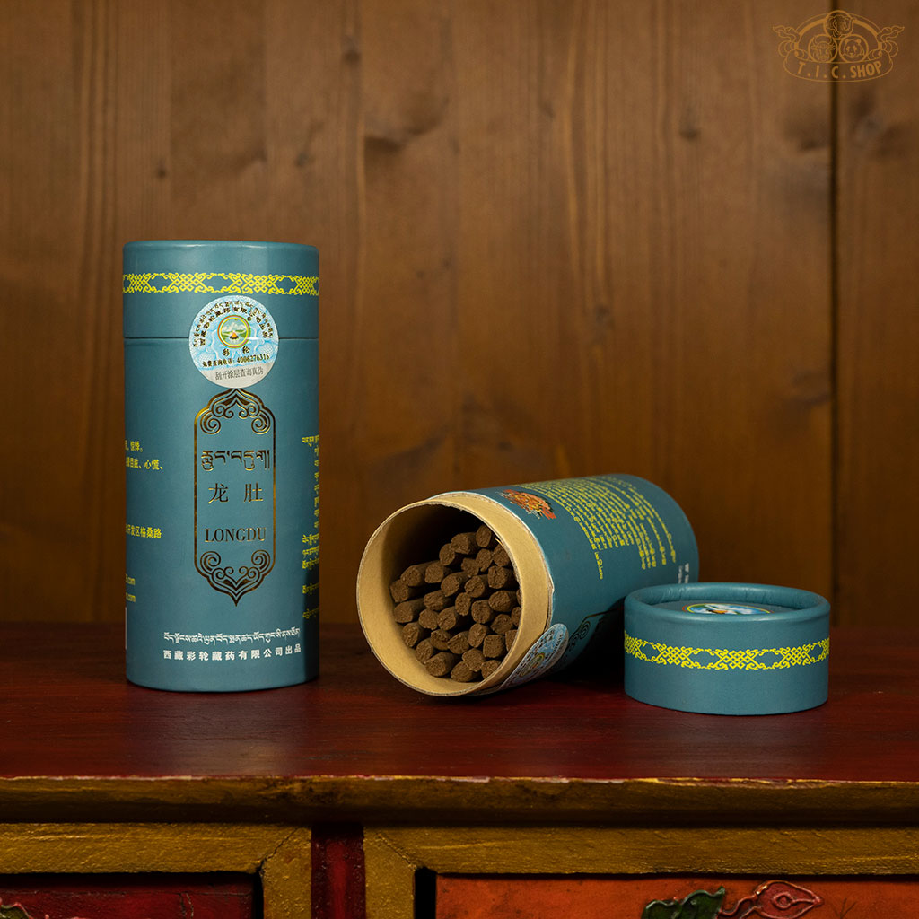 Traditional Tibetan herbal incense for insomnia, palpitations, and restoring mental balance