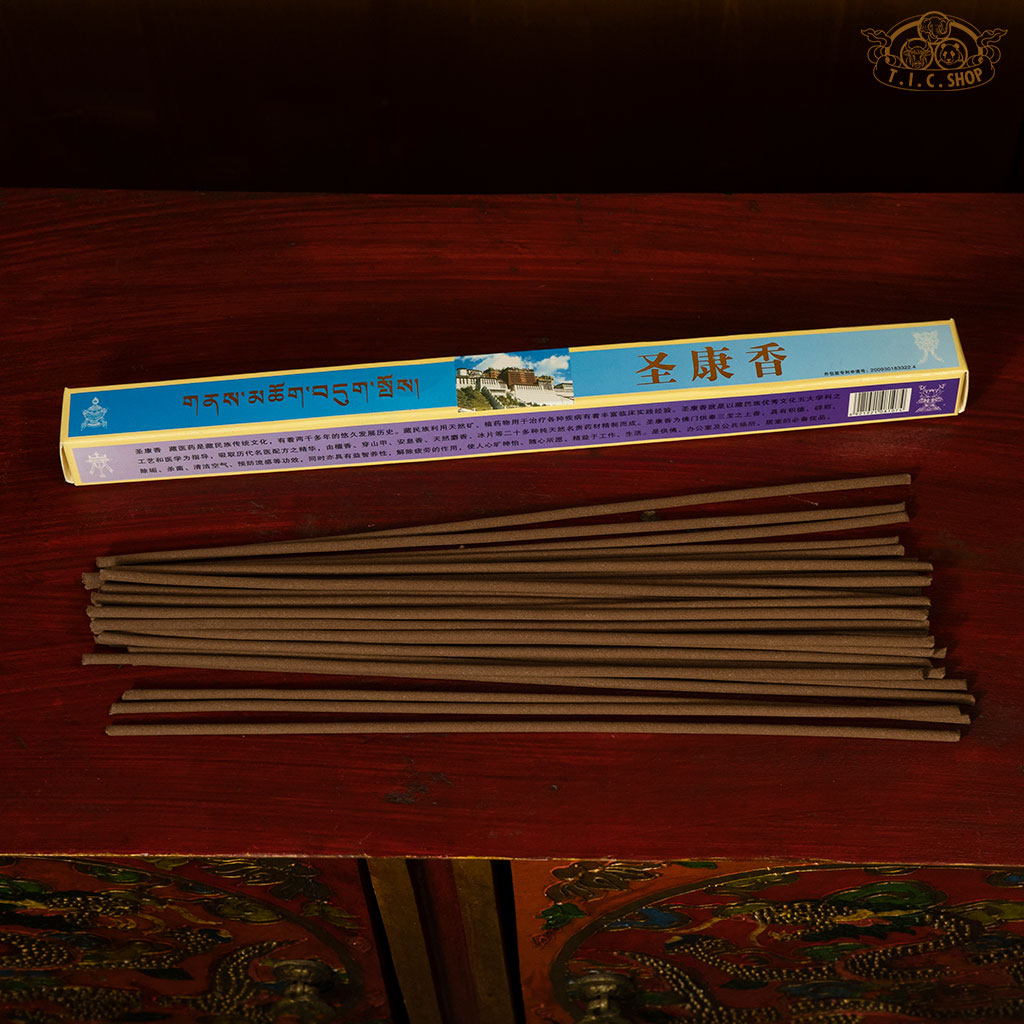 Traditional Tibetan incense for temple rituals, mental well-being, and cleansing negative energy