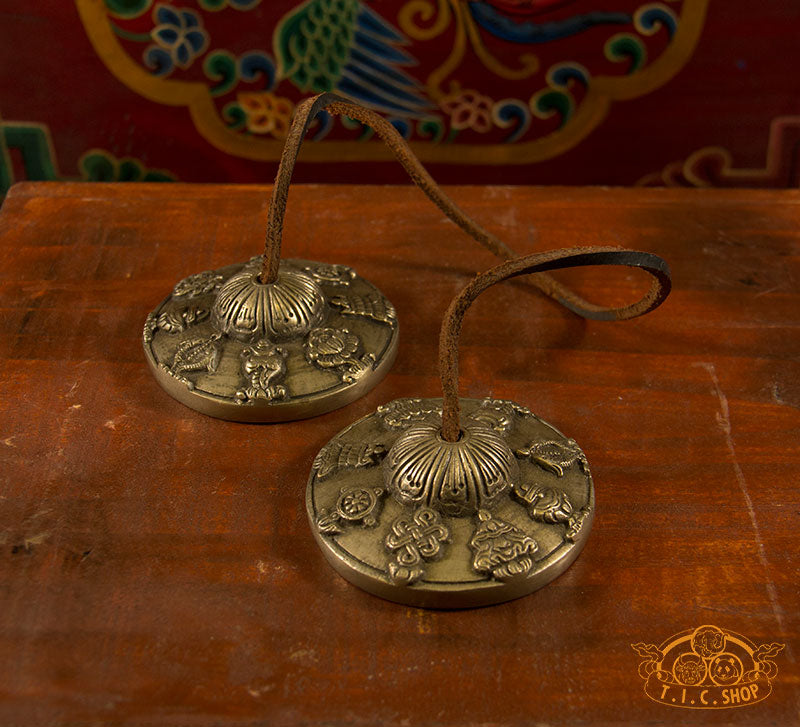 8 Auspicious Symbols Tingsha Bells
