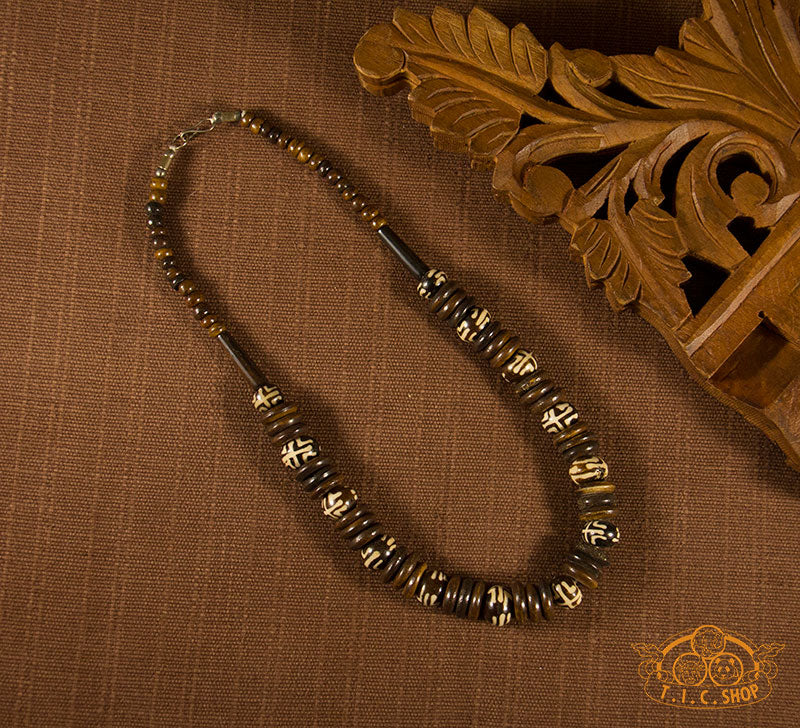 Mystery Yak Bone Amulet Necklace
